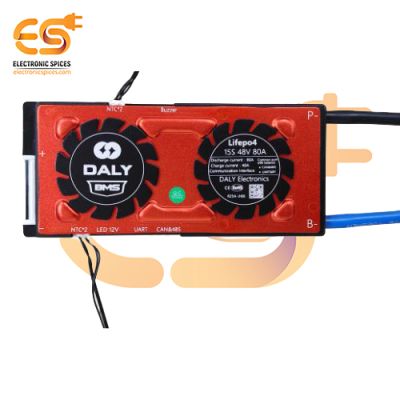 Smart BMS LiFePO4 15S 48V 80A Common Port with Balance